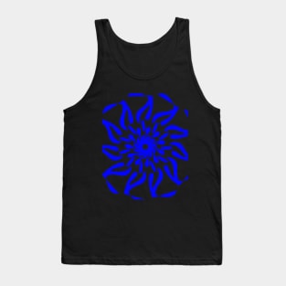 Blue flowers Tank Top